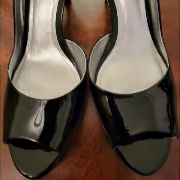 ALEX MARIE OPEN SIDE OPEN TOE  LEATHER PUMP SHOES - Picture 4 of 13